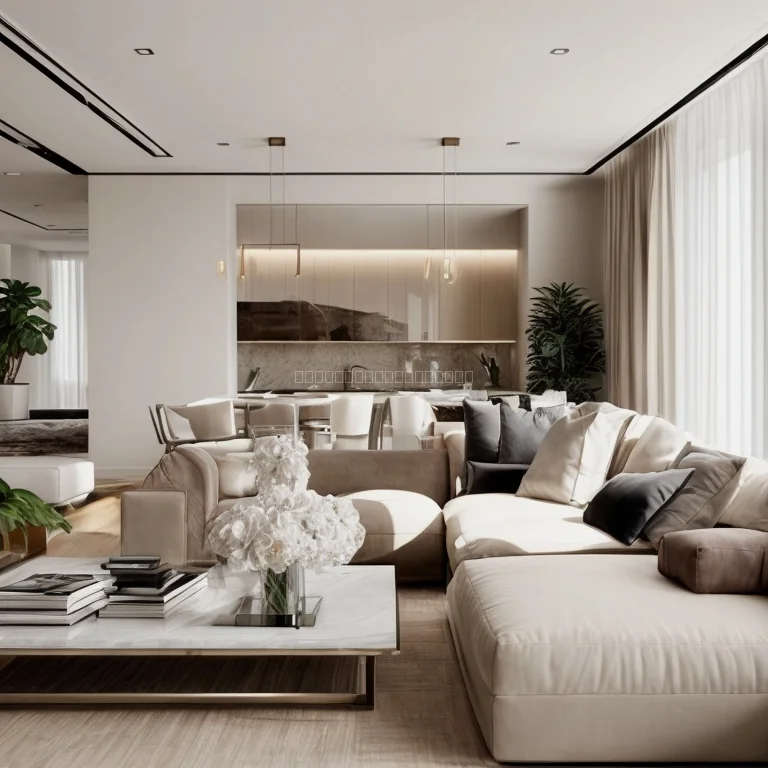 Elegant interior of a luxury apartment